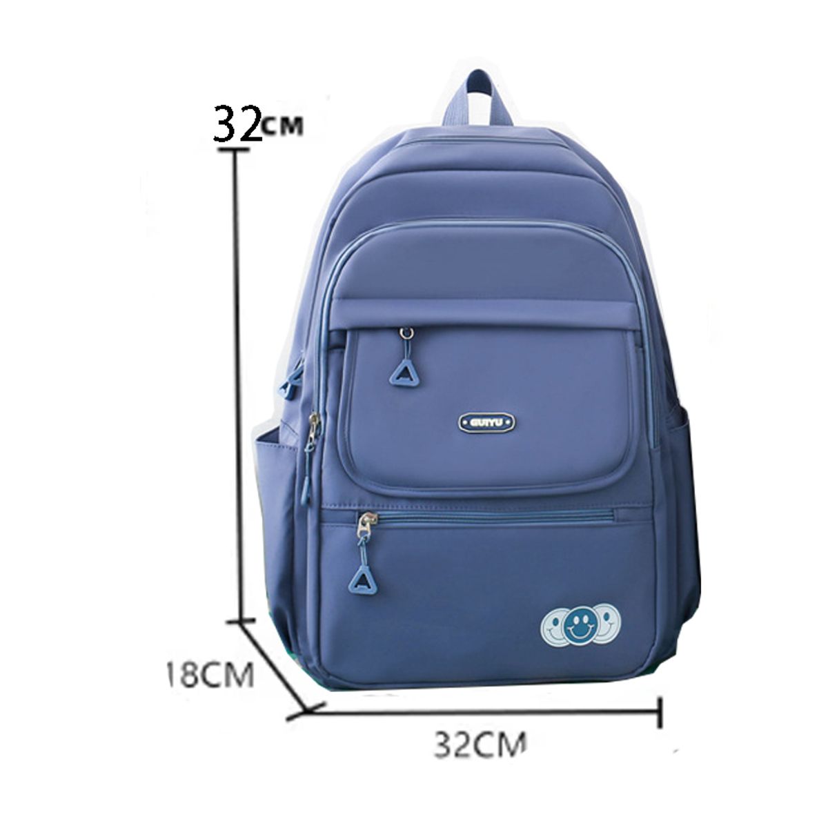 DANWEILE - Mochila impermeable de gran capacidad para mujer 4 piezas-Azul