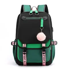 DANWEILE - Mochila informal para adolescentes Verde