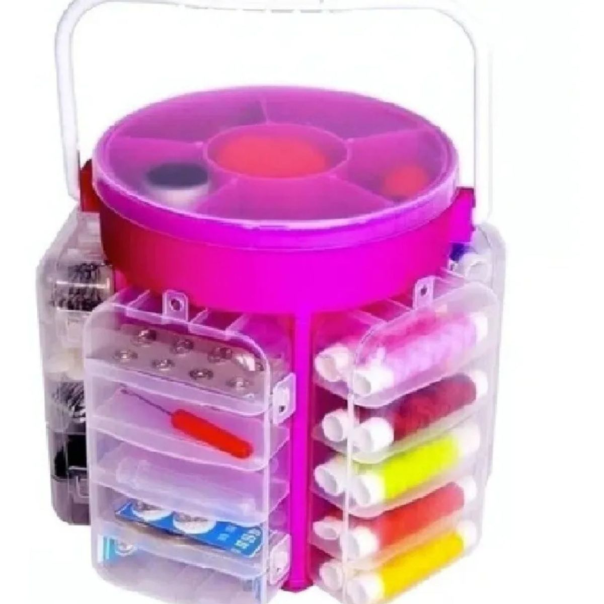 MOVI - Kit de Costura Completo 210 Piezas con Estuche Giratorio