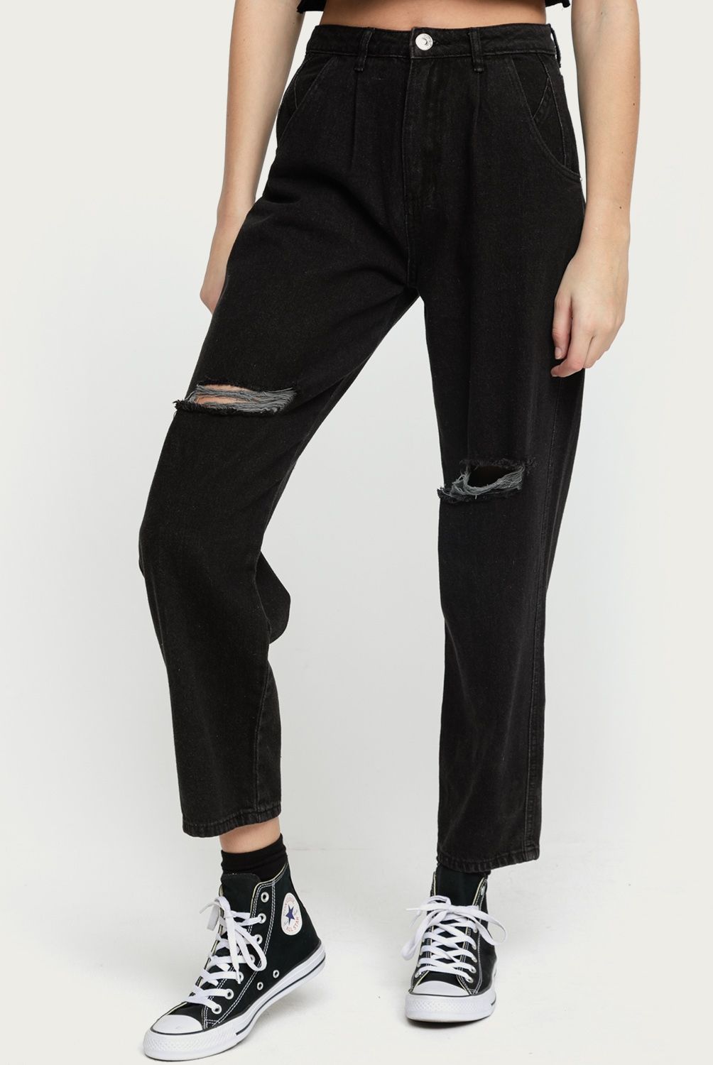 SYBILLA - Jeans Slouchy Tiro Alto Mujer