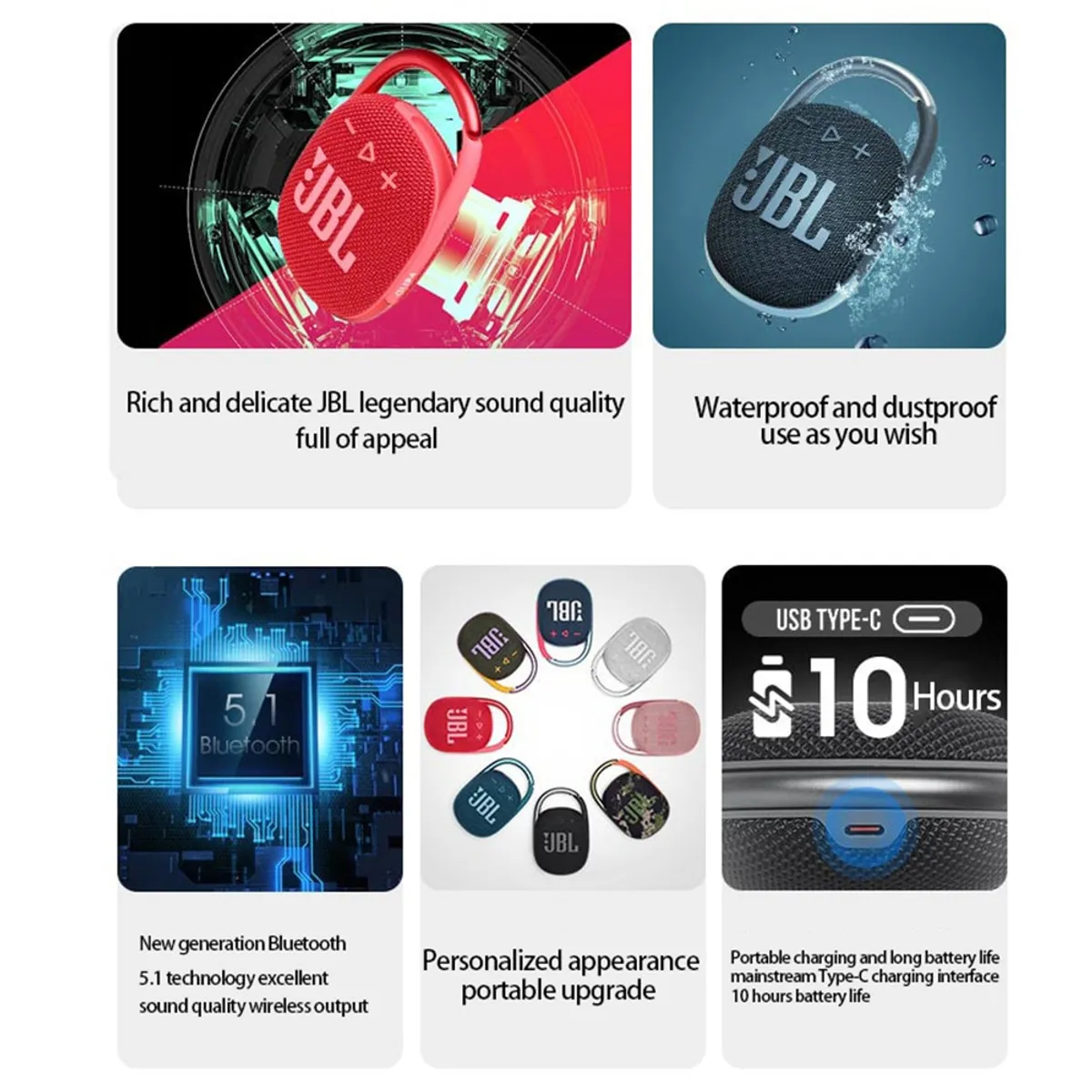 JBL - Parlante Bluetooth JBL Clip 4