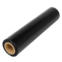 GENERICO - Rollo Stretch Film Alusa Embalaje Autoadherente Negro 300 m Negro