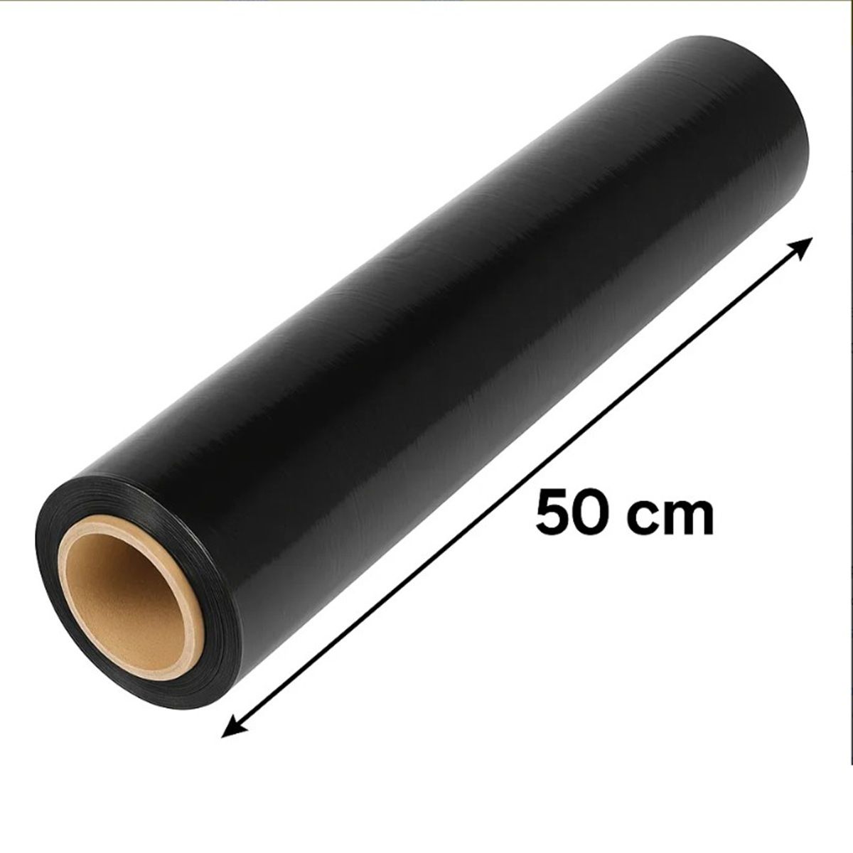 GENERICO - Rollo Stretch Film Alusa Embalaje Autoadherente Negro 300 m Negro