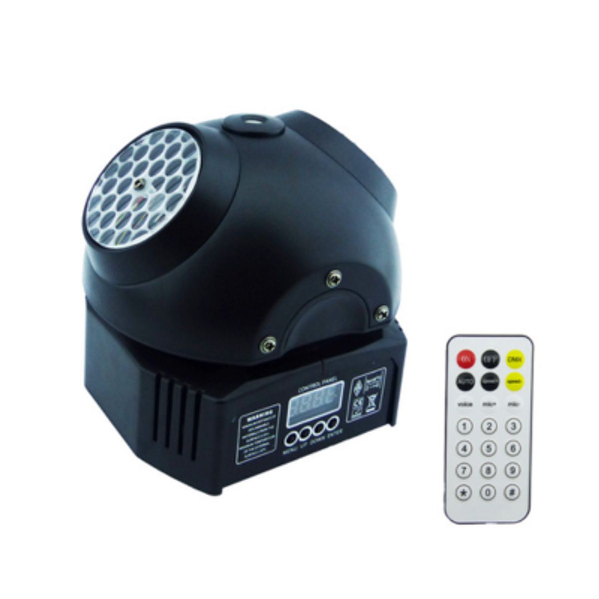 GENERICO - Moving Head Doble Cara RGB Laser LCD DMX Y Control Remoto