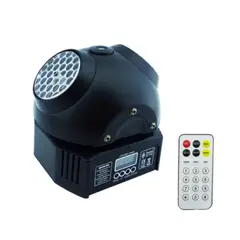 GENERICO - Moving Head Doble Cara RGB Laser LCD DMX Y Control Remoto
