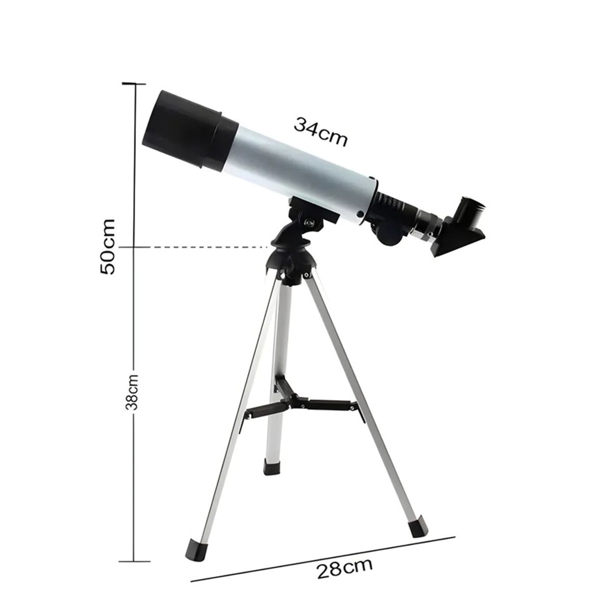 GENERICO - Telescopio Astronómico Monocular Con Trípode Zoom 90x