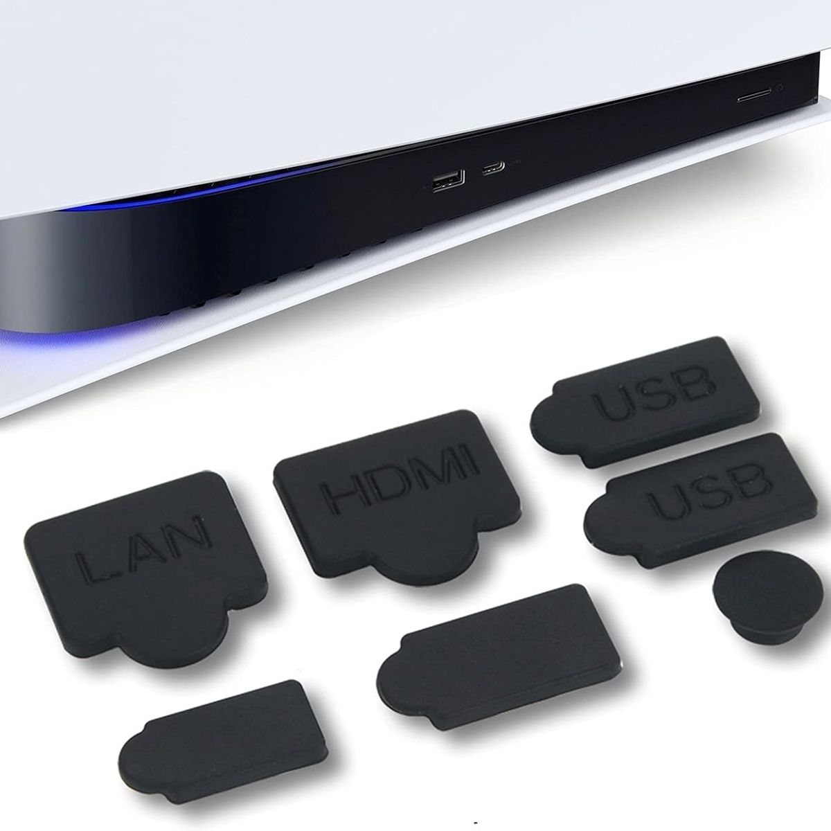 GENERICO - Kit Tapones Anti Polvo para Playstation 5