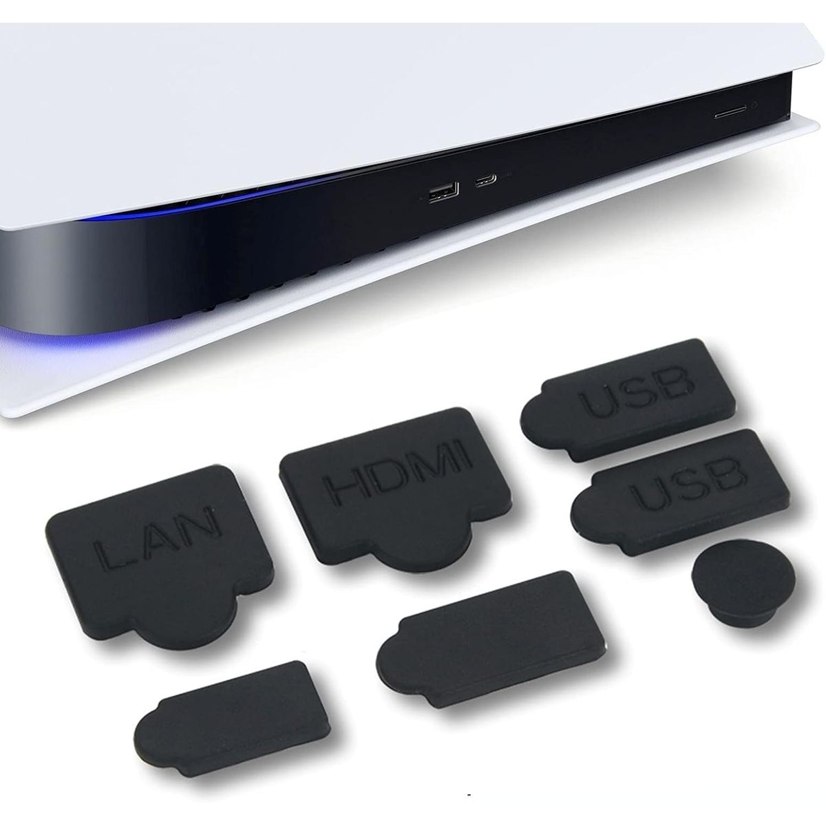 GENERICO - Kit Tapones Anti Polvo para Playstation 5