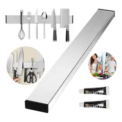 GENERICO - 40cm Barra Magnética Para Cuchillos Acero Inoxidable Para Cocina
