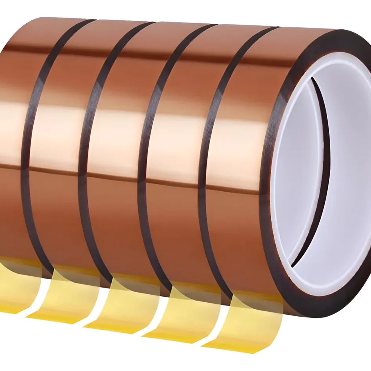 GENERICO - Pack 10 Rollo Cinta Térmica Sublimación 10mm X 33metros Marrón