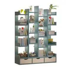 WUWAWDOGA - Biblioteca Librero De Arbol Organizador De Libros Azul acero 156x80x19cm