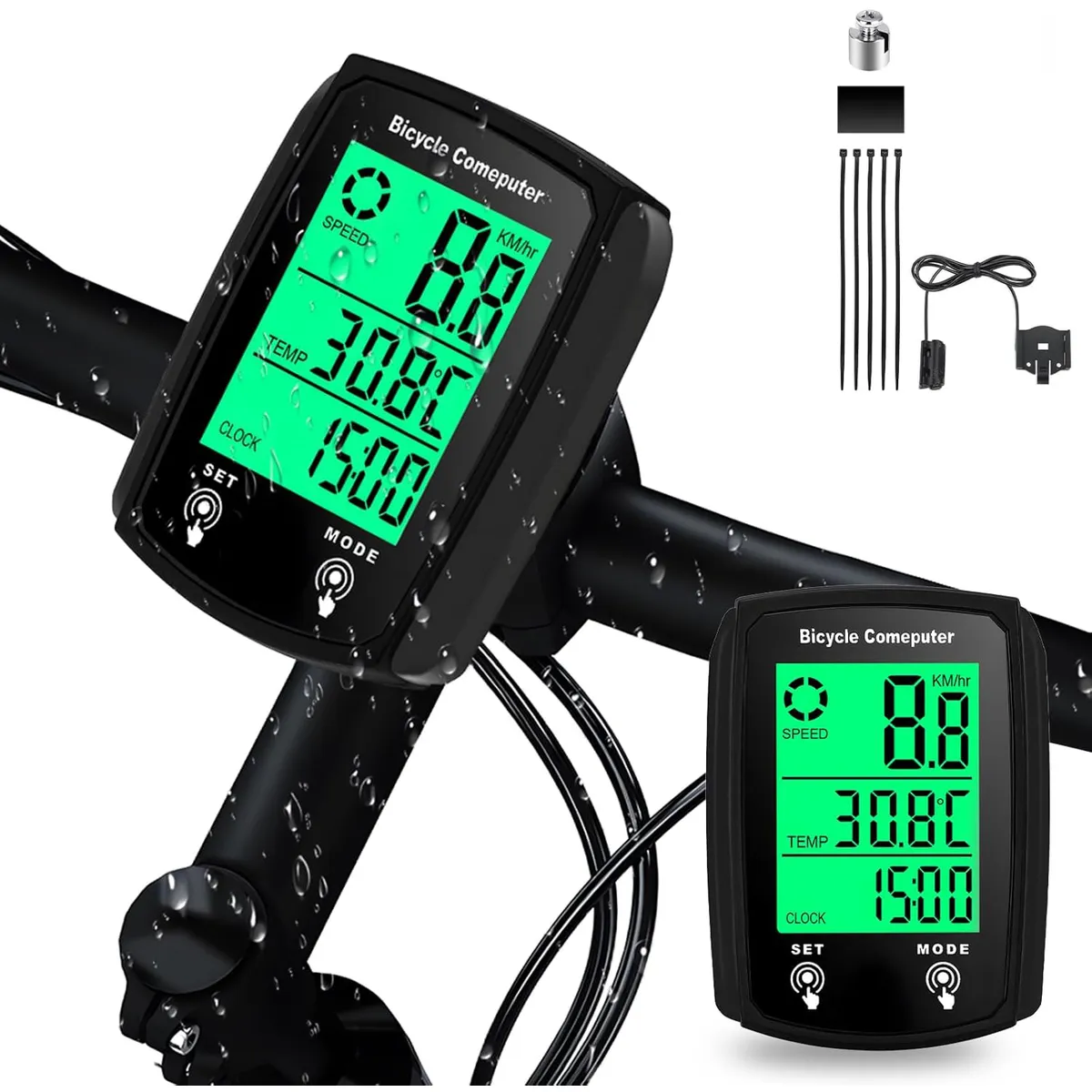 KUANGYE - Velocimetro Computer Para Bicicleta Negro