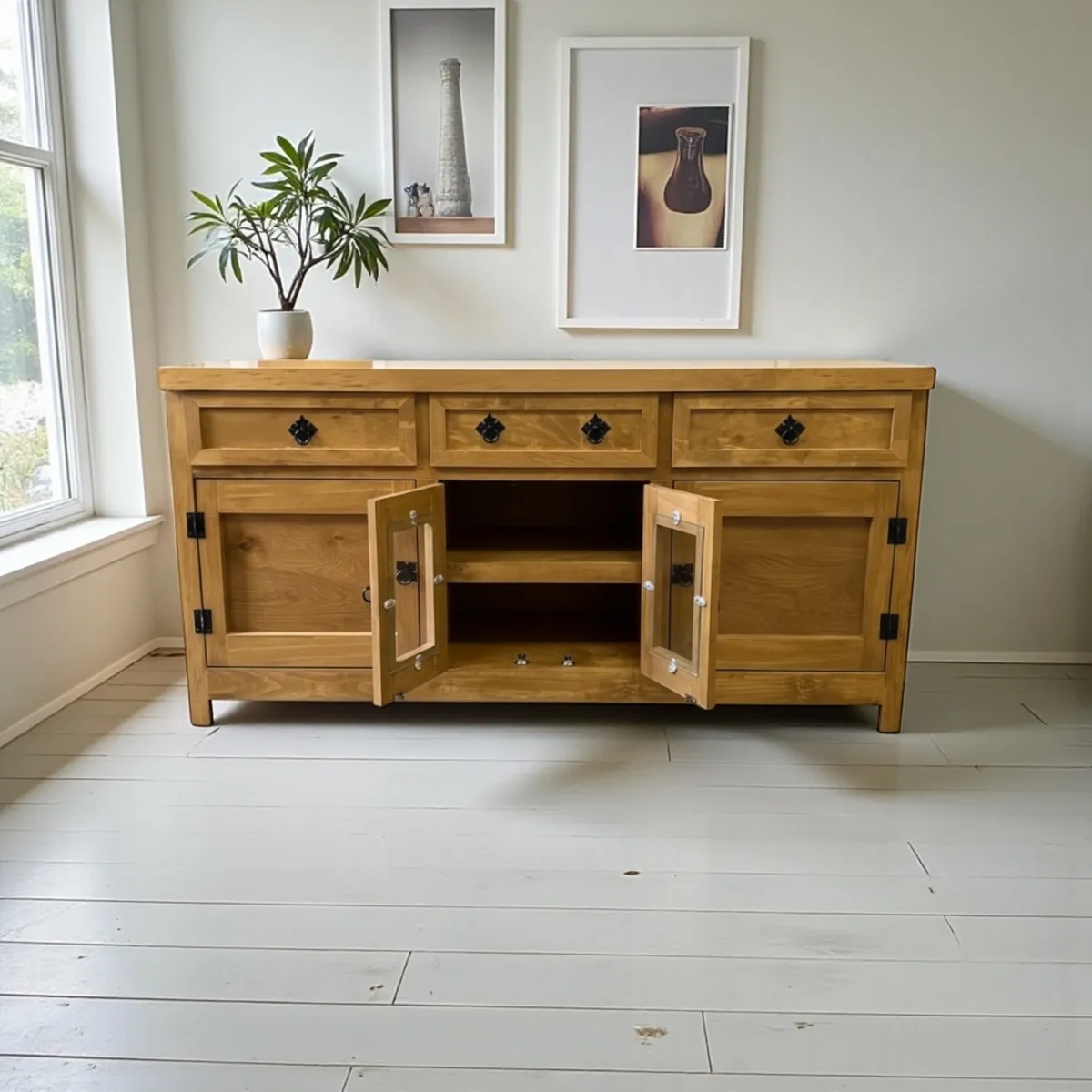 GENERICO - RACK DE TV MODELO RUSTICO 140 LARGO X 70 ALTO X 40 MGR MUEBLES