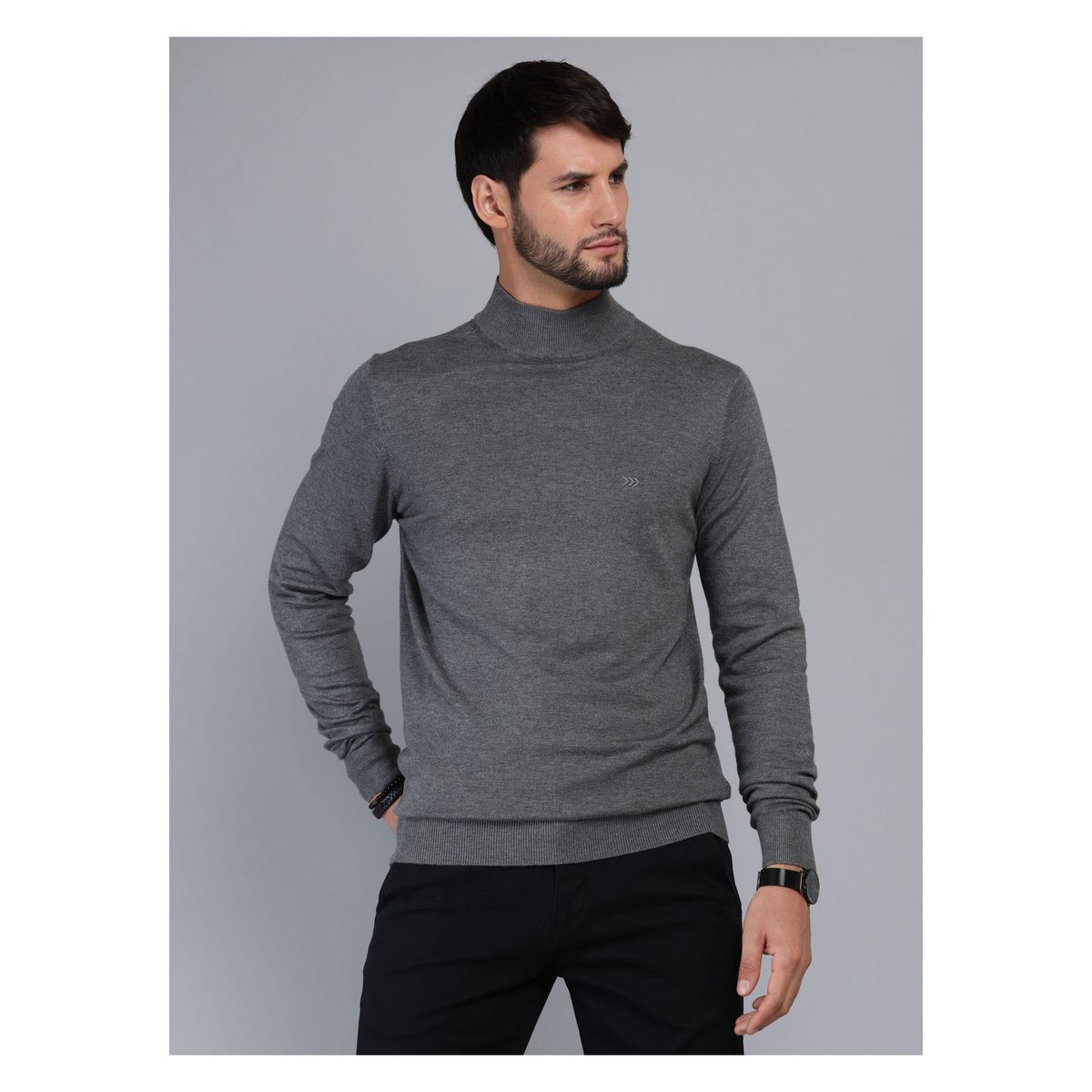 ARROW - Sweater Cuello Alto Regular Fit Gris Arrow ARROW