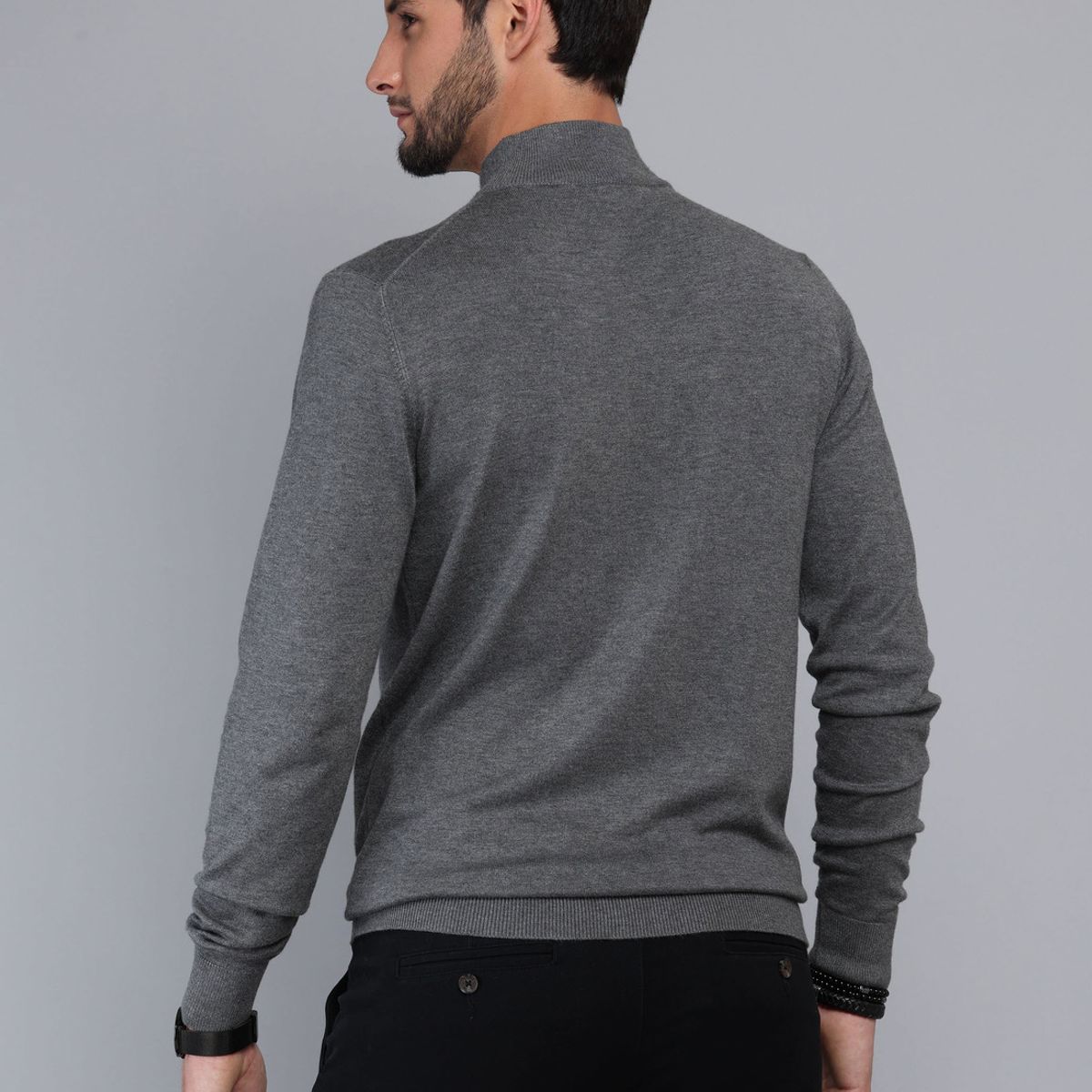ARROW - Sweater Cuello Alto Regular Fit Gris Arrow ARROW