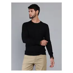 ARROW - Sweater Cuello Redondo Regular Fit Negro
