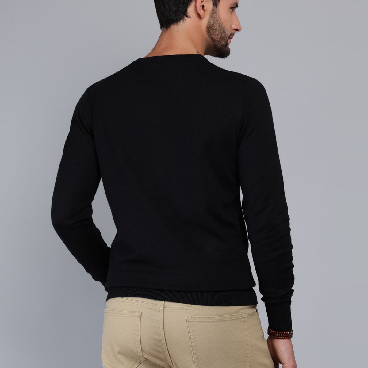 ARROW - Sweater Cuello Redondo Regular Fit Negro Arrow ARROW