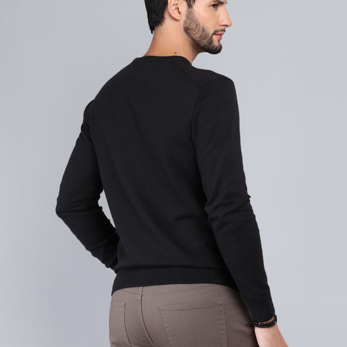 ARROW - Sweater Cuello Redondo Regular Fit Negro Arrow ARROW