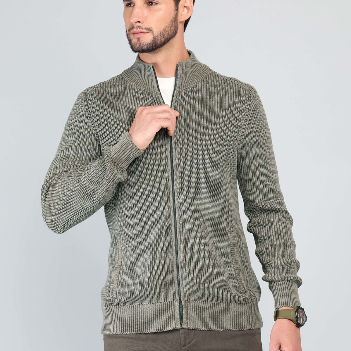 ARROW - Sweater Stone Wash Regular Fit Verde Arrow ARROW