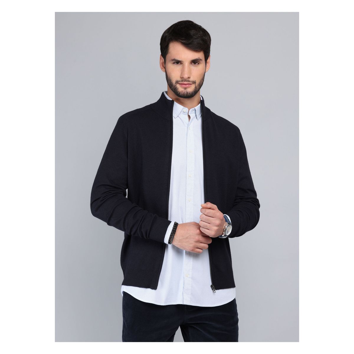 ARROW - Sweater Cuello Alto Regular Fit Azul Marino Arrow ARROW
