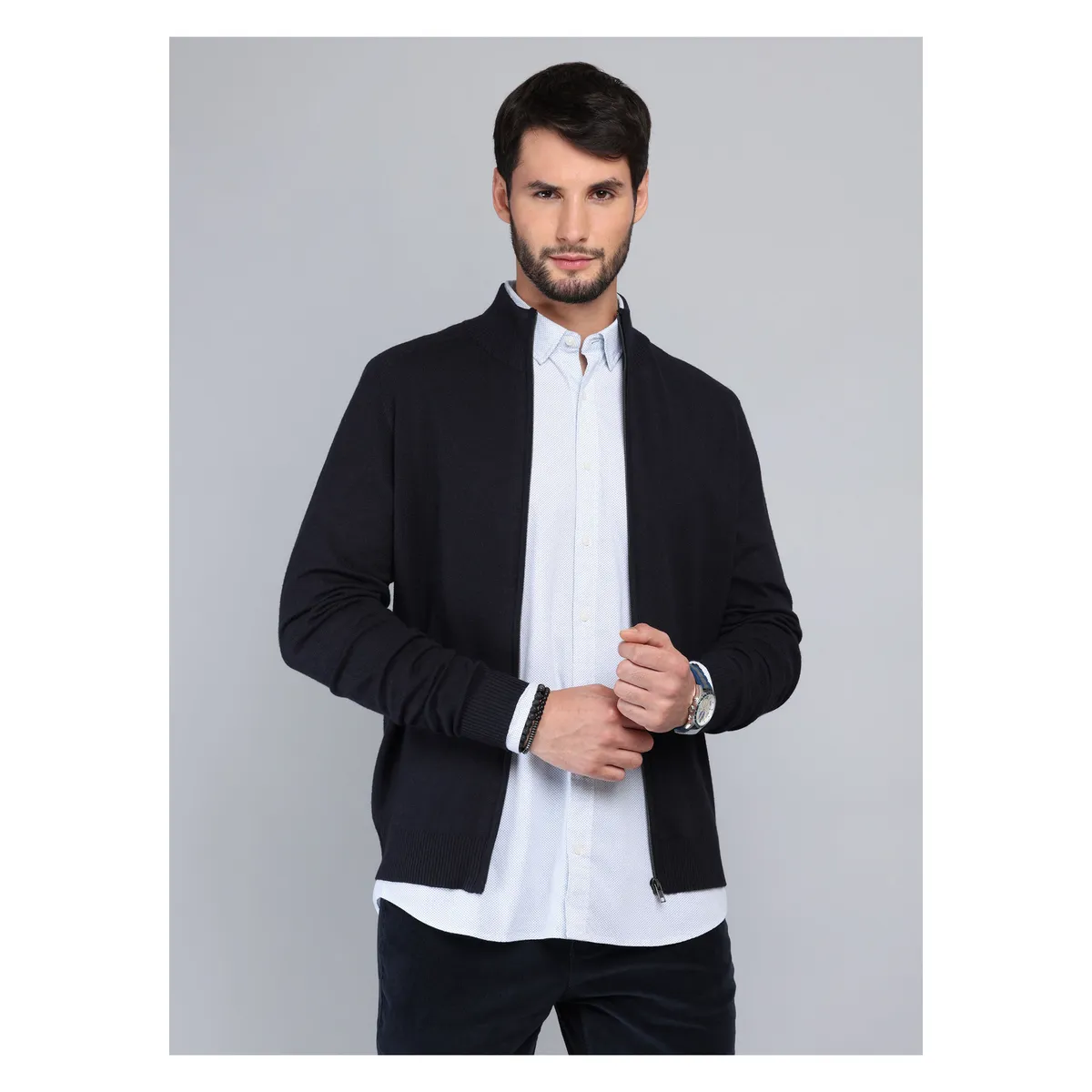 ARROW - Sweater Cuello Alto Regular Fit Azul Marino Arrow ARROW