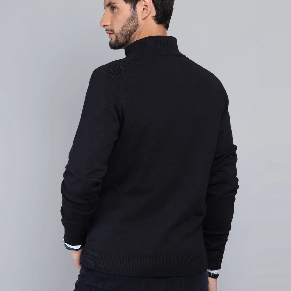 ARROW - Sweater Cuello Alto Regular Fit Azul Marino Arrow ARROW