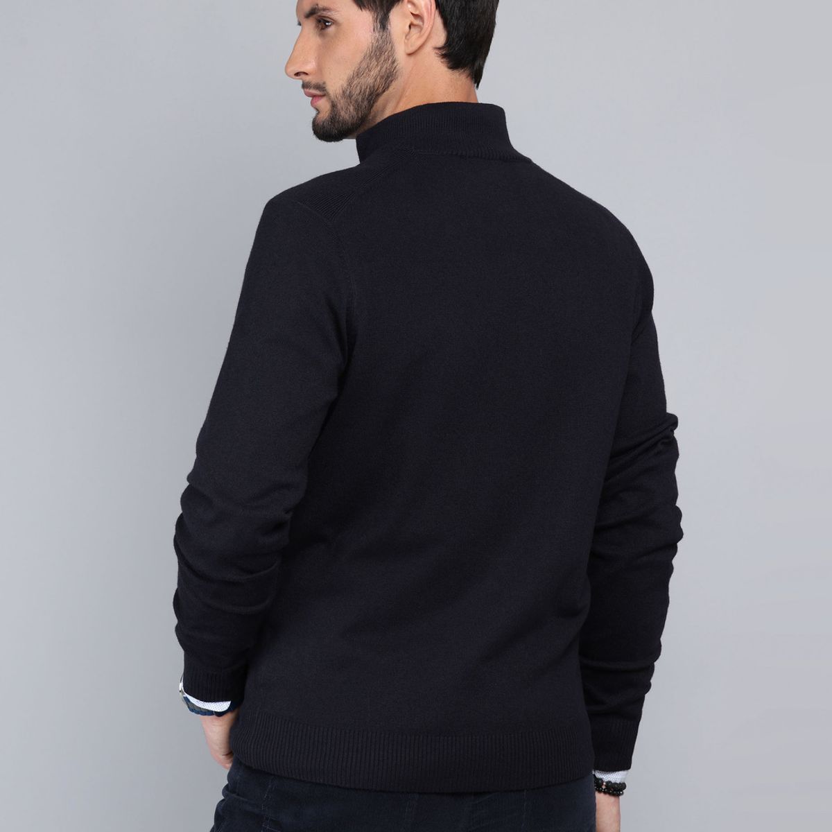 ARROW - Sweater Cuello Alto Regular Fit Azul Marino Arrow ARROW