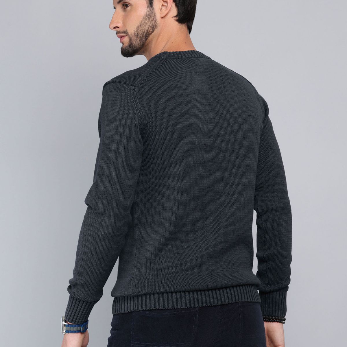ARROW - Sweater Stone Wash Regular Fit Azul Arrow ARROW