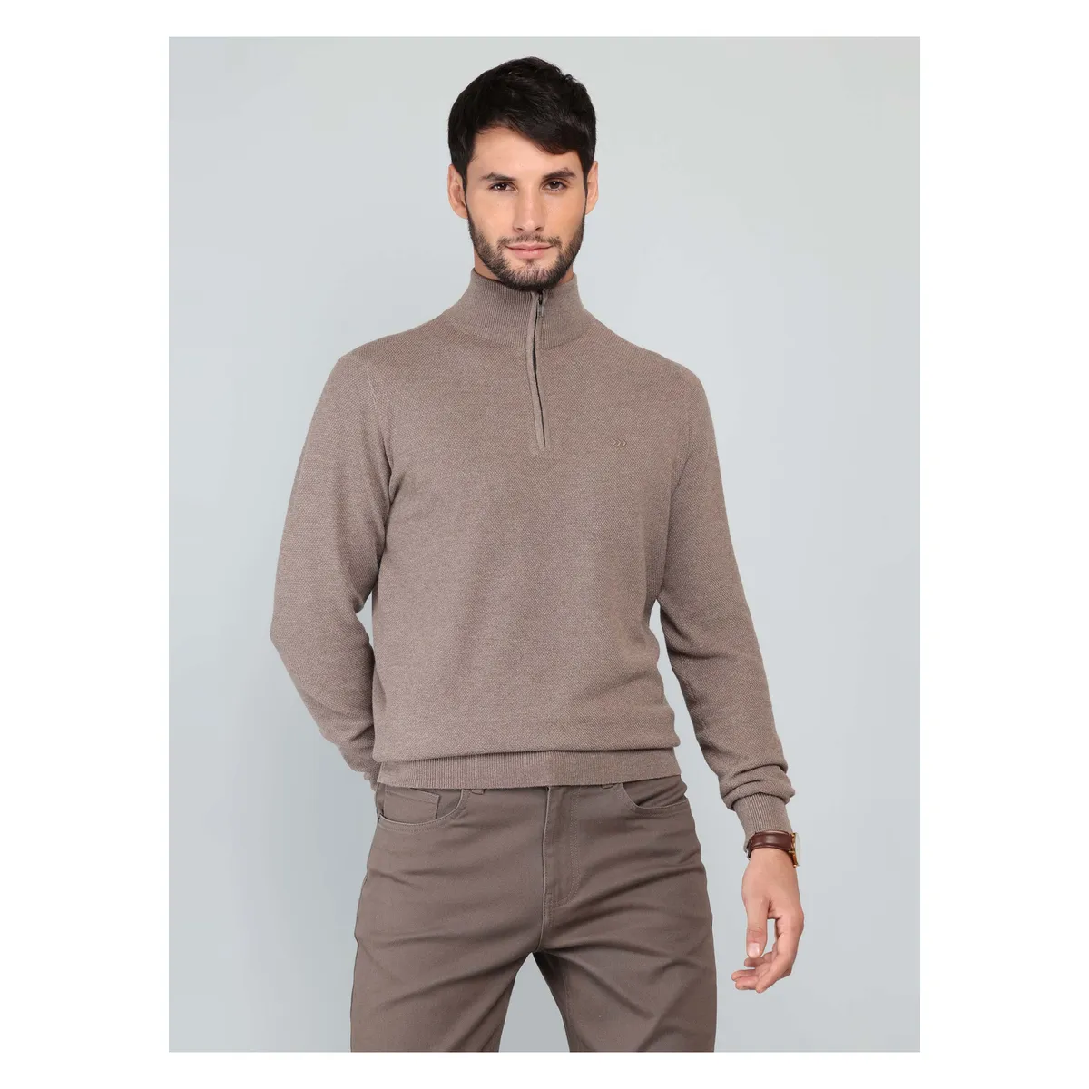 ARROW - Sweater Cuello Alto Regular Fit Café Arrow ARROW