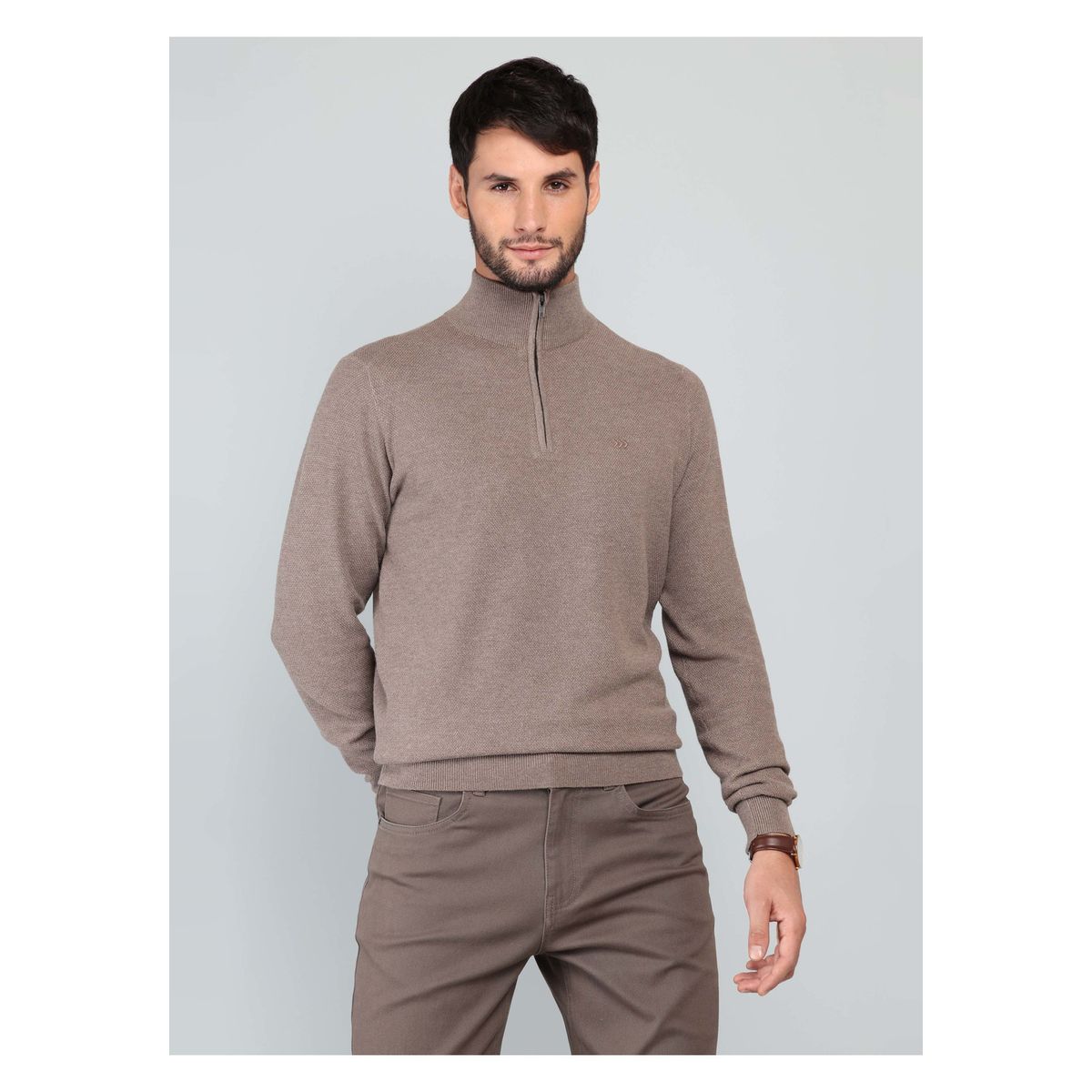 ARROW - Sweater Cuello Alto Regular Fit Café Arrow ARROW