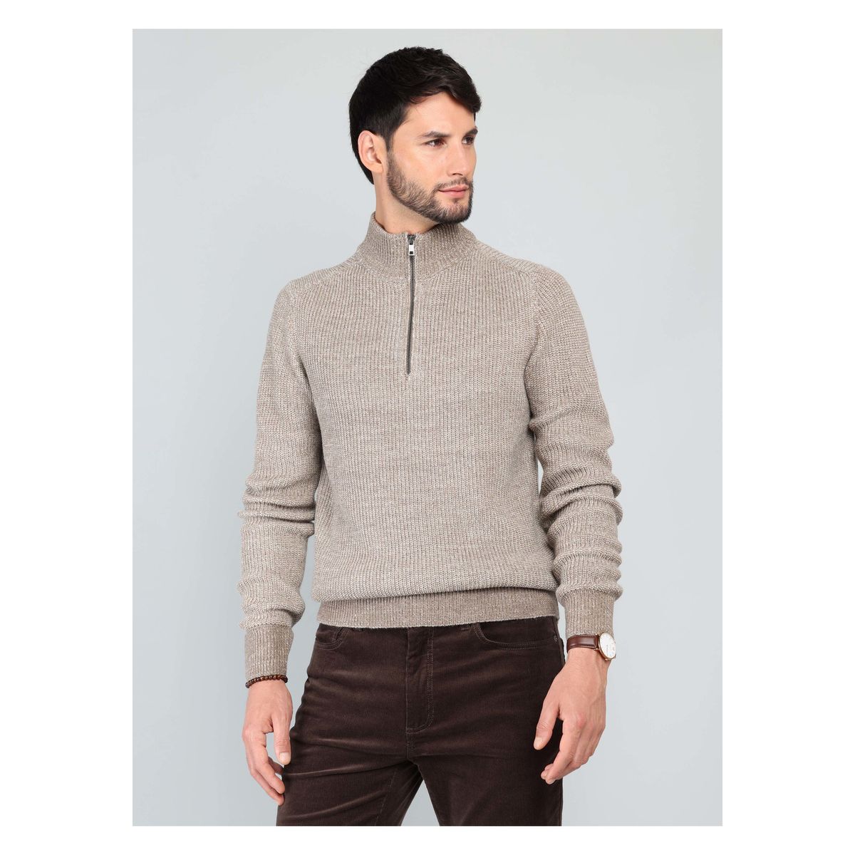 ARROW - Sweater Texturado Regular Fit Beige Arrow ARROW