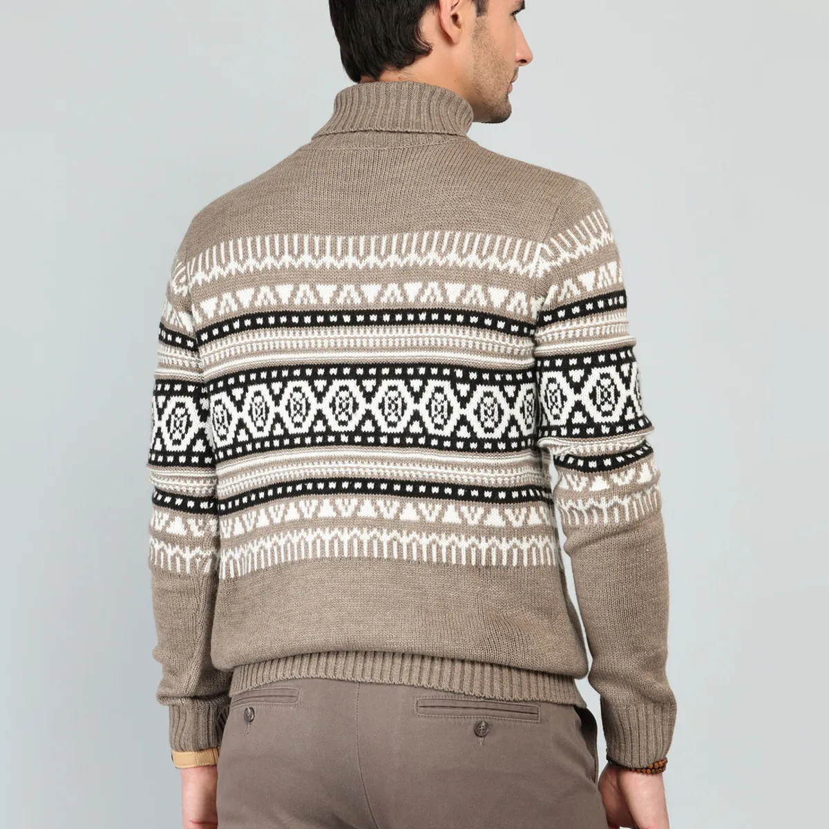 ARROW - Sweater Cuello Alto Regular Fit Beige Arrow ARROW