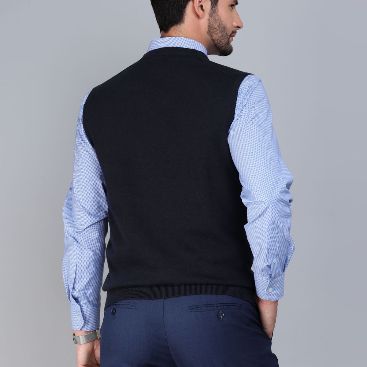 ARROW - Sweater Sin Mangas Regular Fit Azul Marino Arrow ARROW