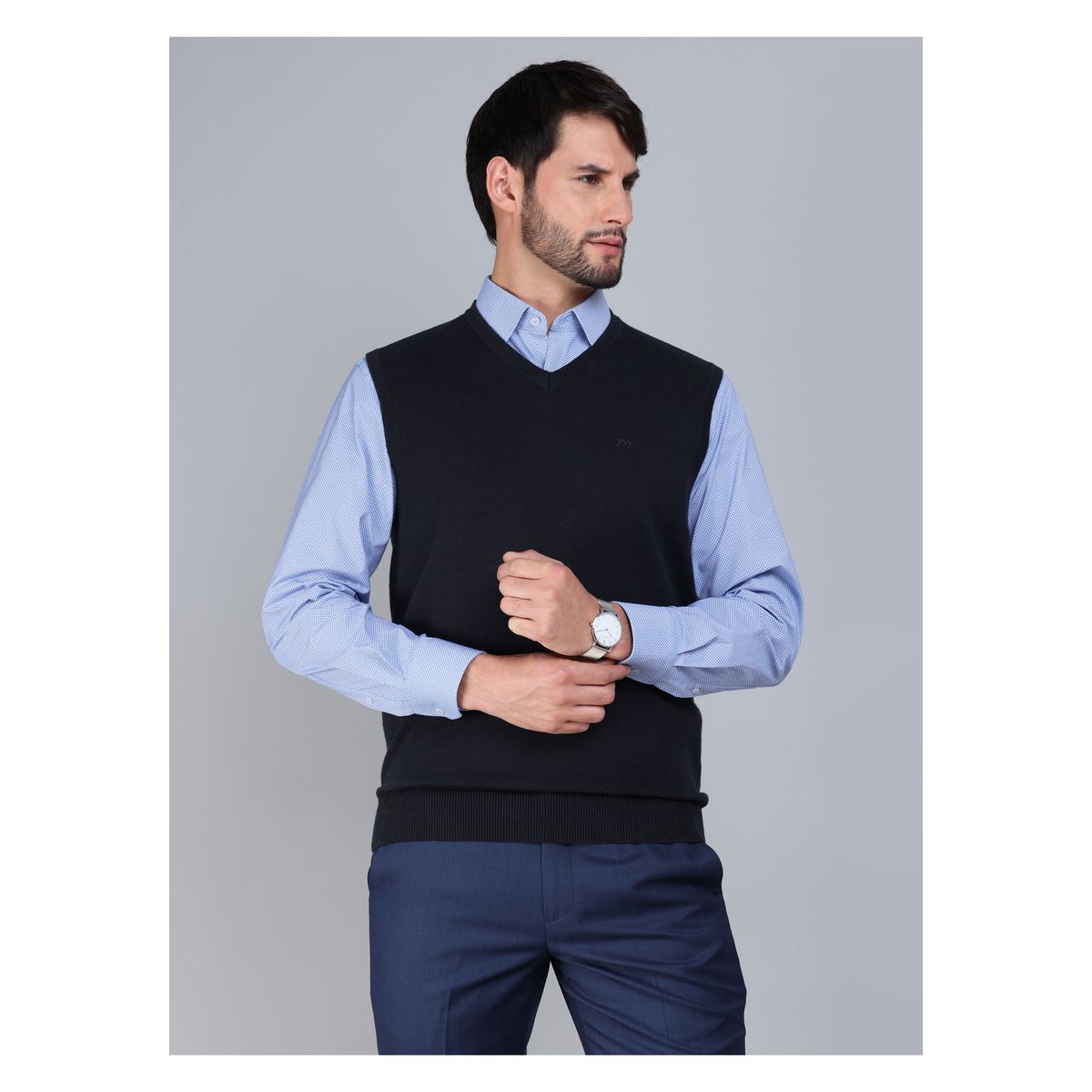 ARROW - Sweater Sin Mangas Regular Fit Azul Marino Arrow ARROW