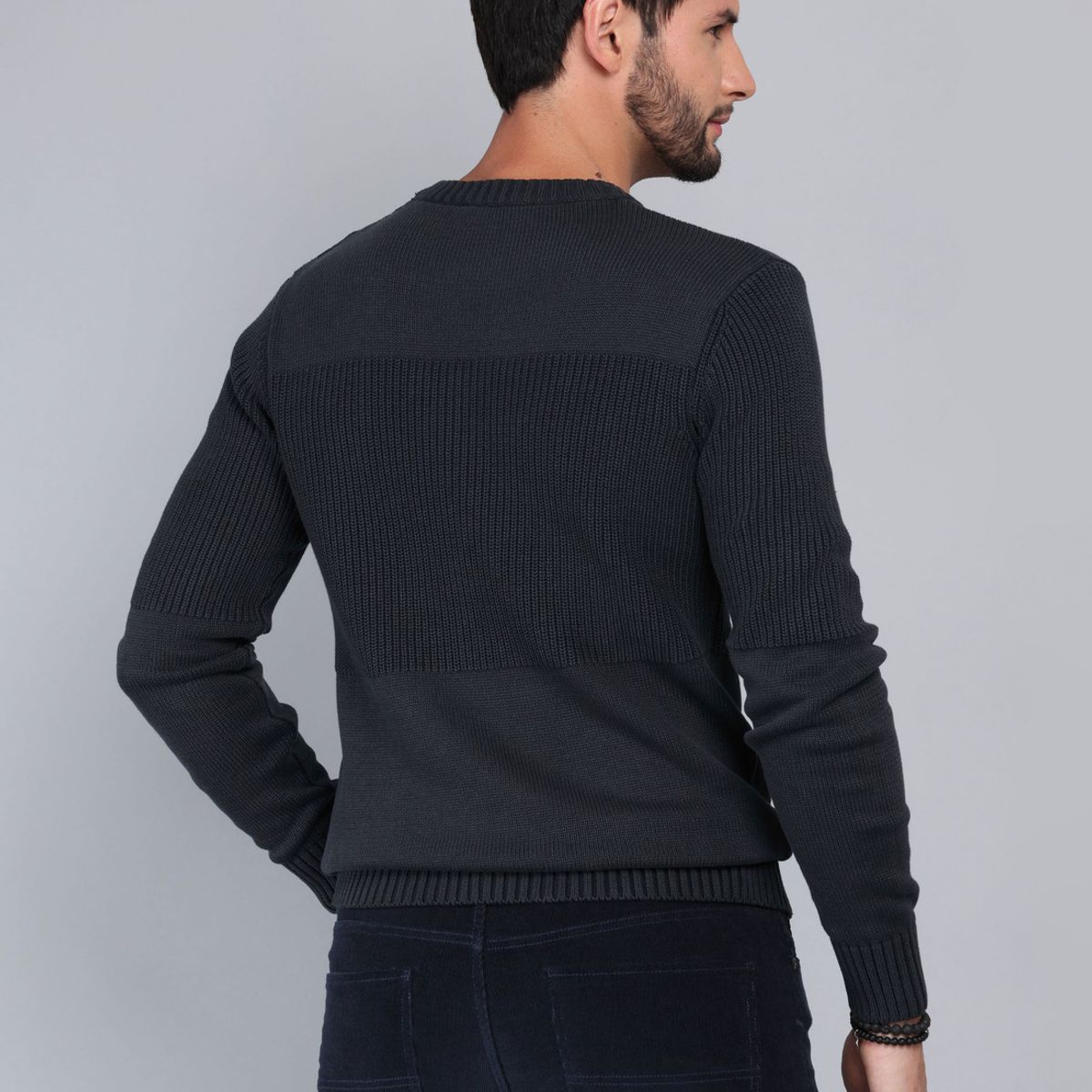 ARROW - Sweater Stone Wash Regular Fit Azul Oscuro Arrow ARROW