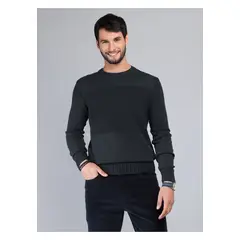 ARROW - Sweater Stone Wash Regular Fit Azul Oscuro
