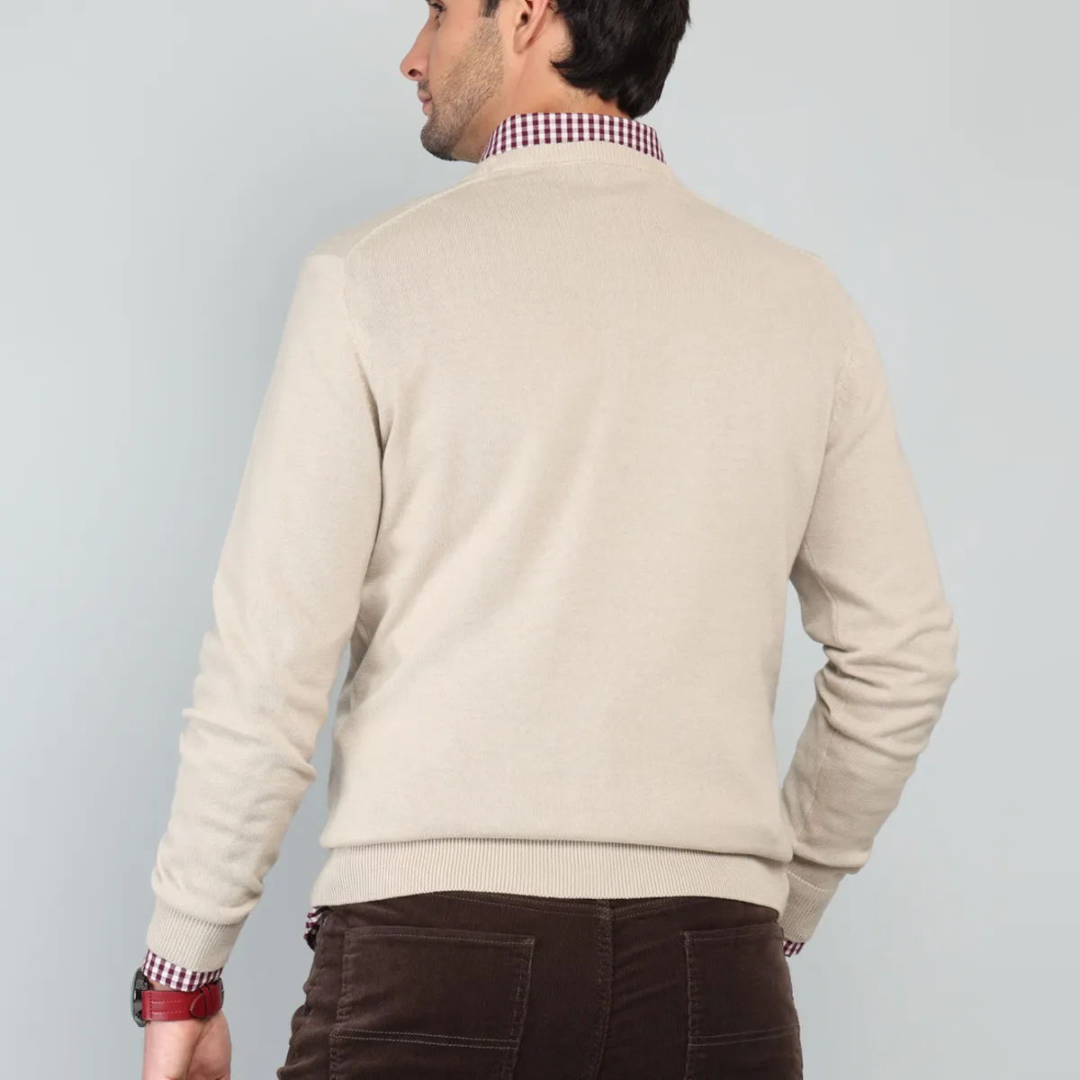 ARROW - Sweater Cuello Redondo Regular Fit Beige Arrow ARROW