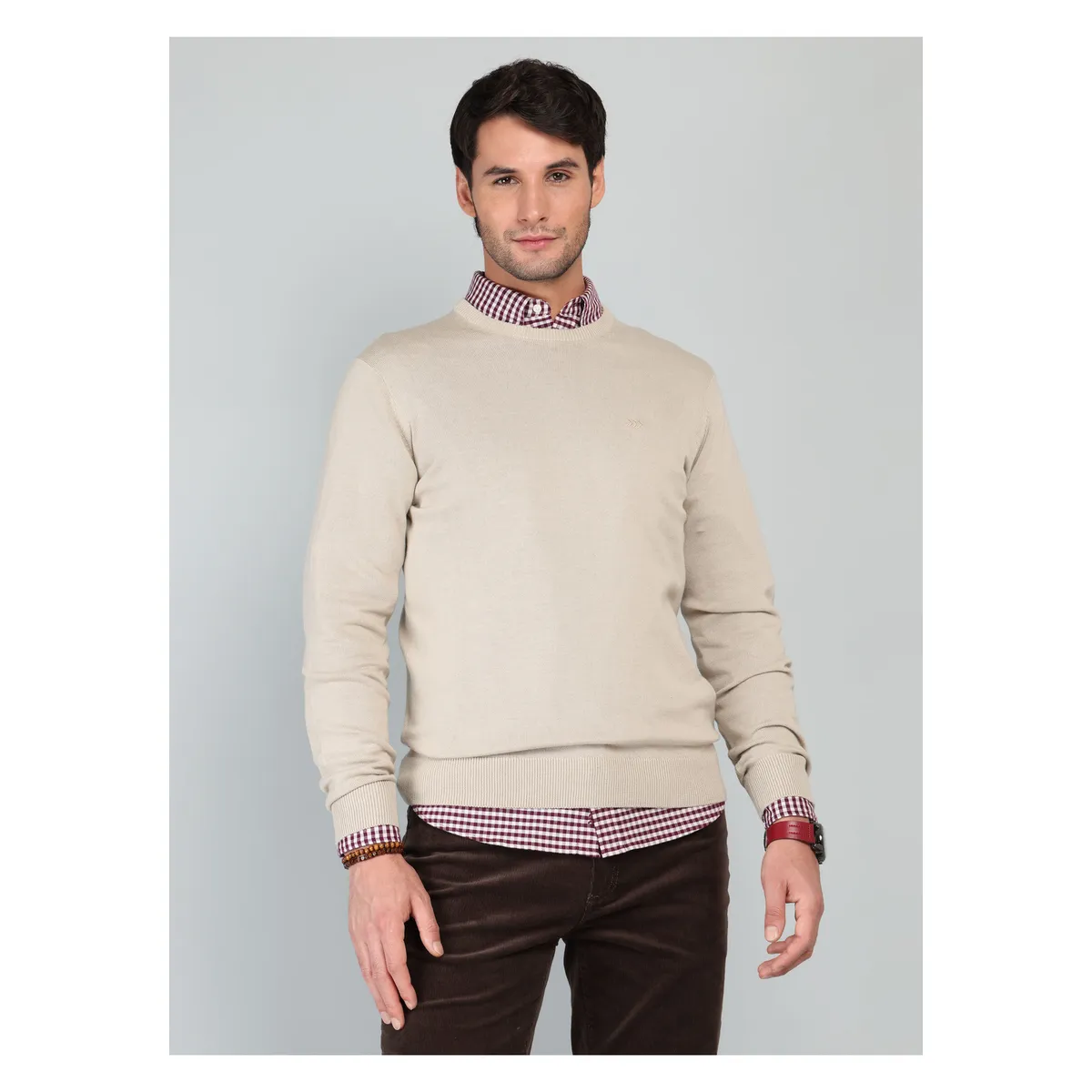 ARROW - Sweater Cuello Redondo Regular Fit Beige Arrow ARROW