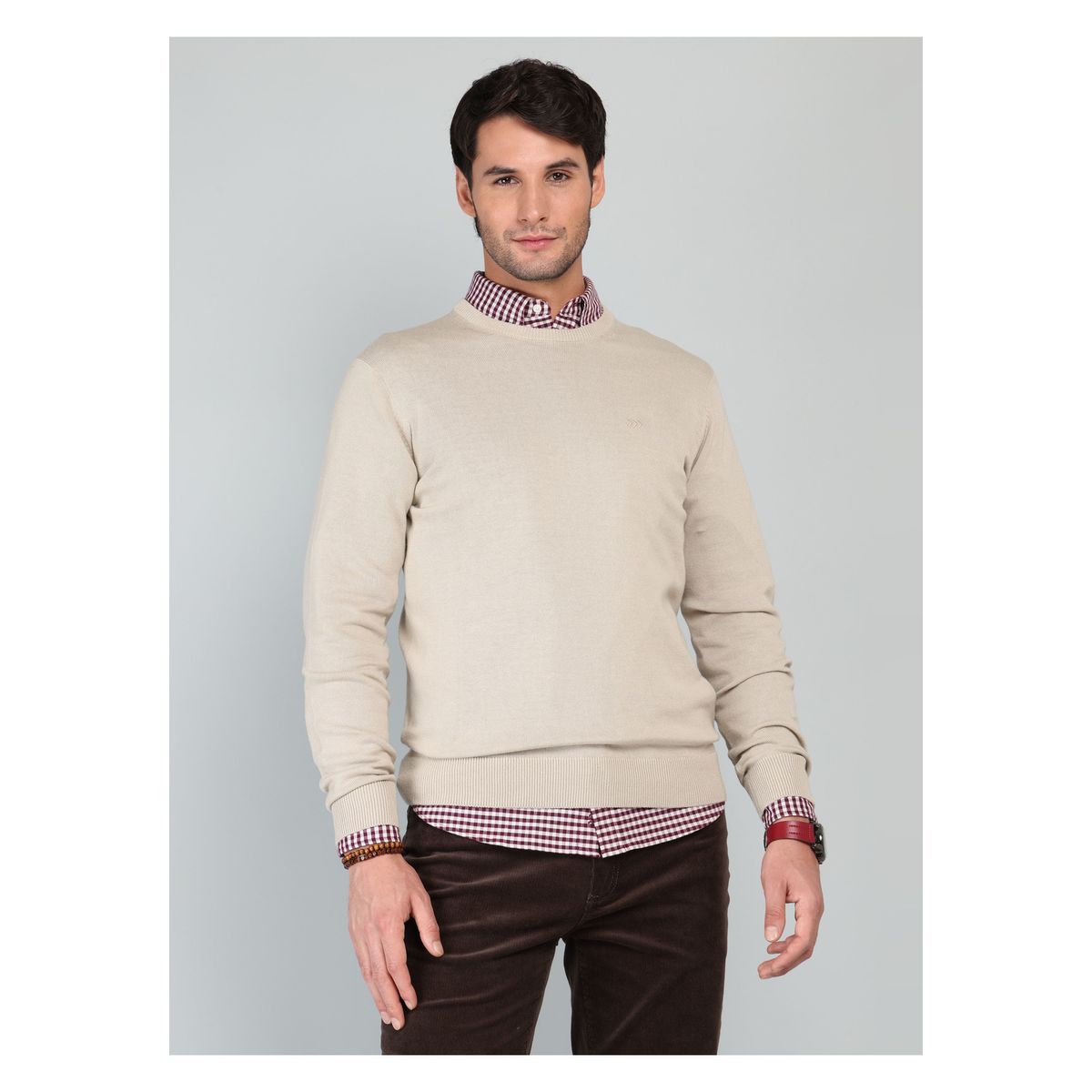 ARROW - Sweater Cuello Redondo Regular Fit Beige Arrow ARROW