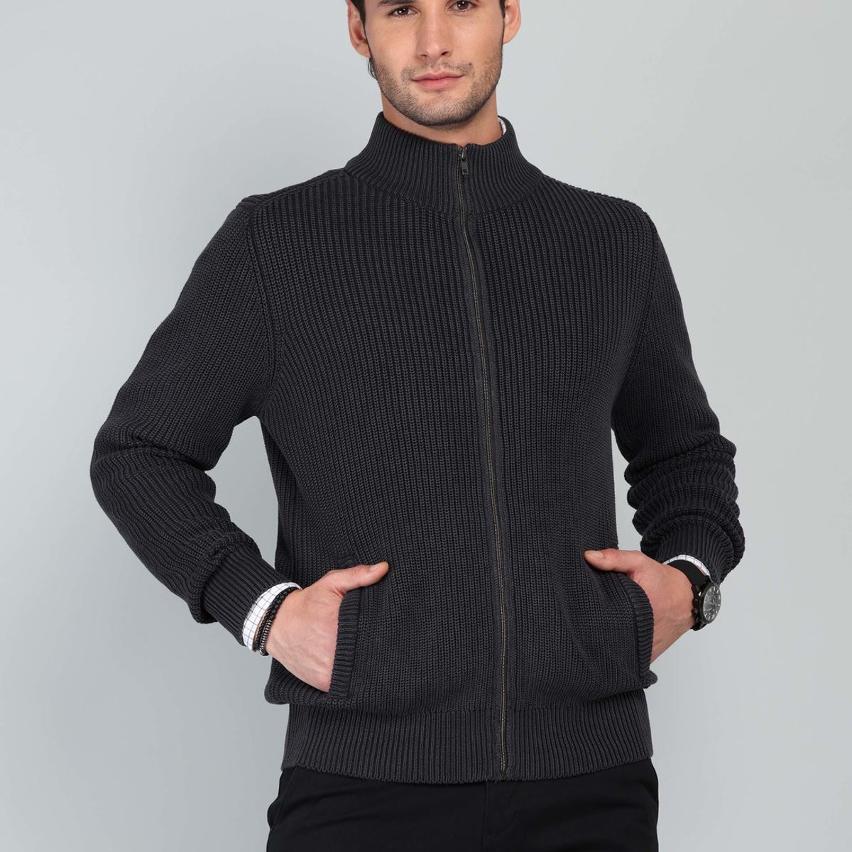 ARROW - Sweater Stone Wash Regular Fit Azul Oscuro Arrow ARROW