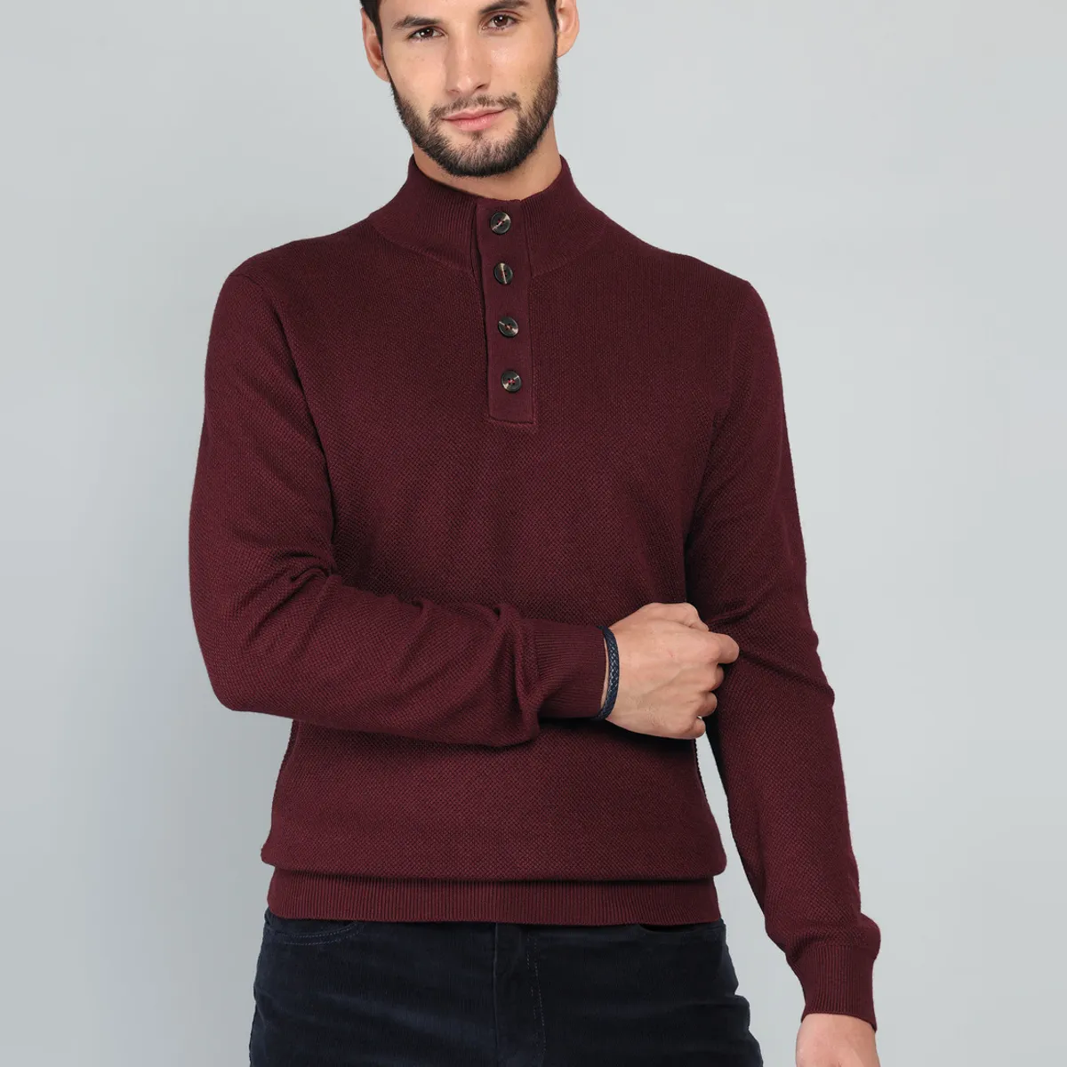 ARROW - Sweater Cuello Alto Regular fit Burdeo Arrow ARROW