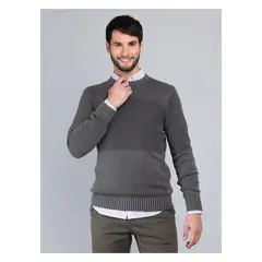 ARROW - Sweater Stone Wash Regular Fit Gris