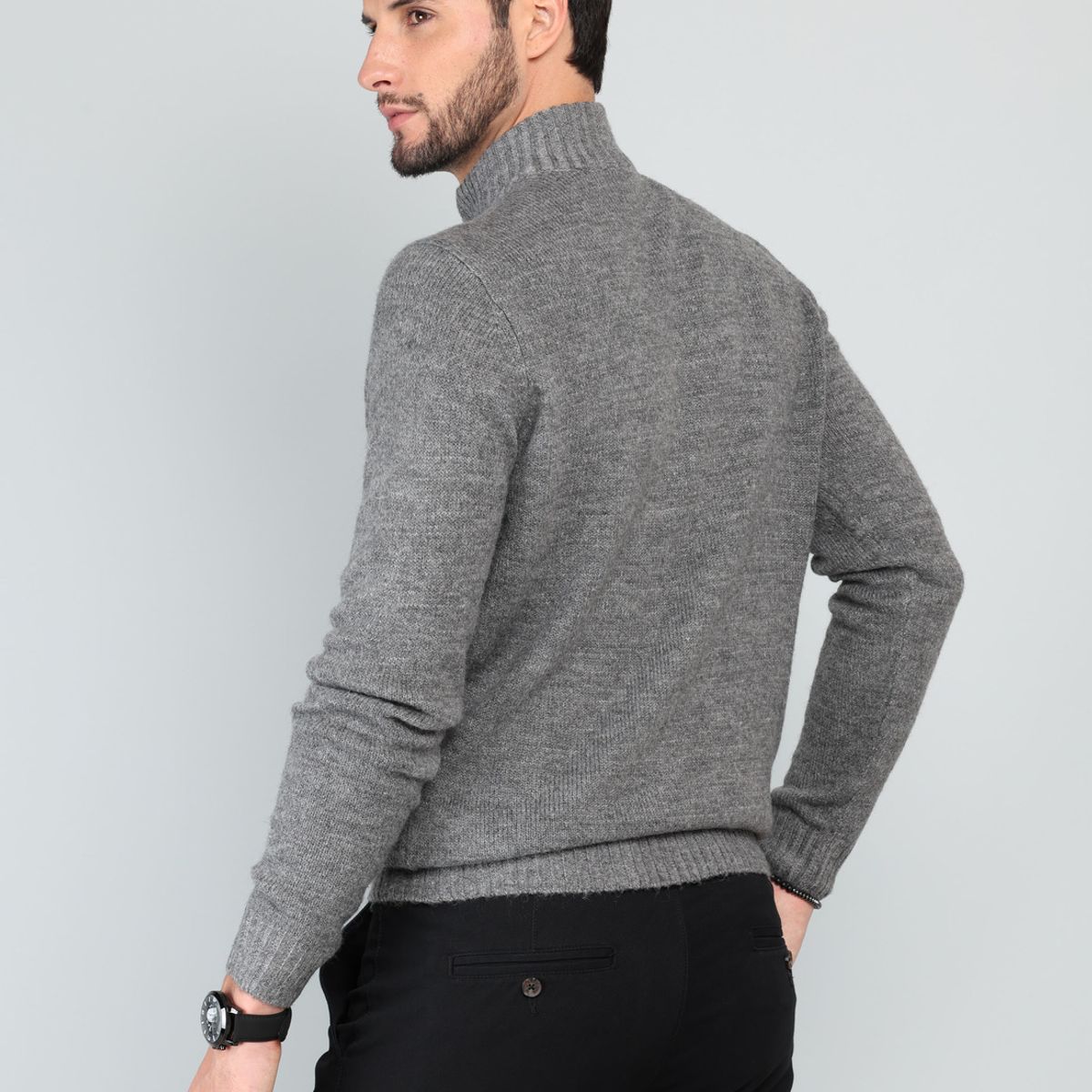 ARROW - Sweater Cuello Alto Regular Fit Gris Arrow ARROW