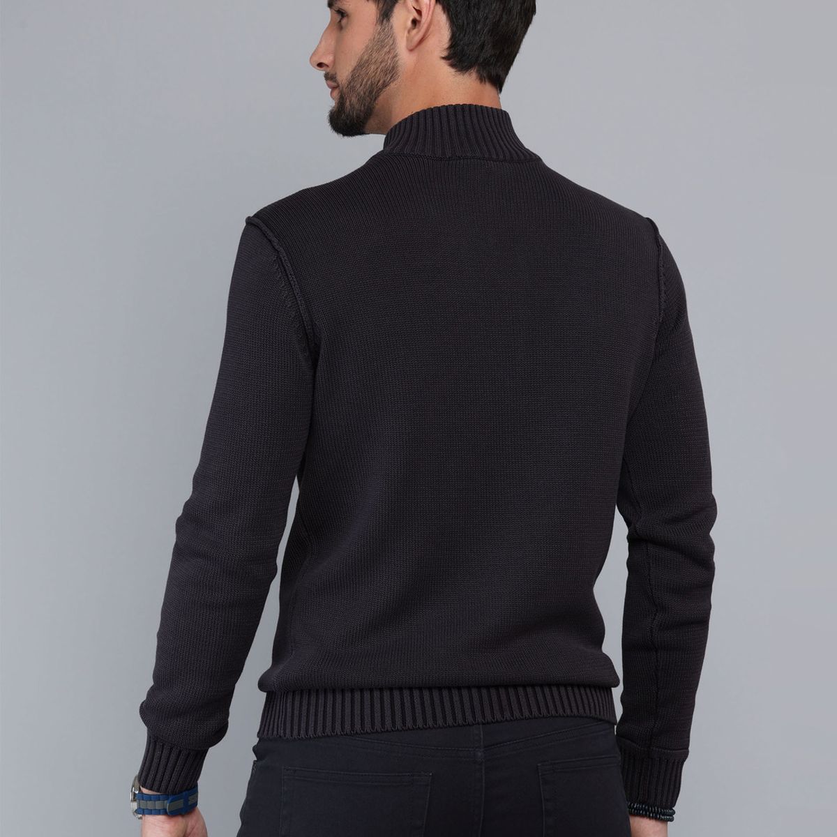 ARROW - Sweater Stone Wash Regular Fit Negro Arrow ARROW