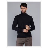 Sweater Cuello Alto Regular Fit Azul Marino
