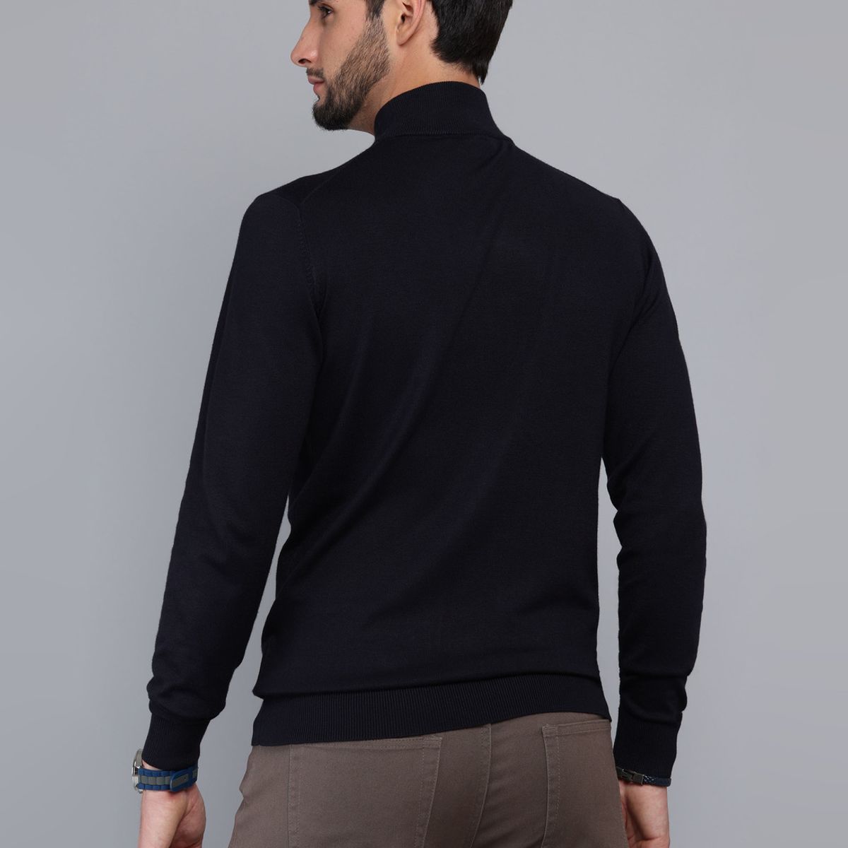 ARROW - Sweater Cuello Alto Regular Fit Azul Marino Arrow ARROW