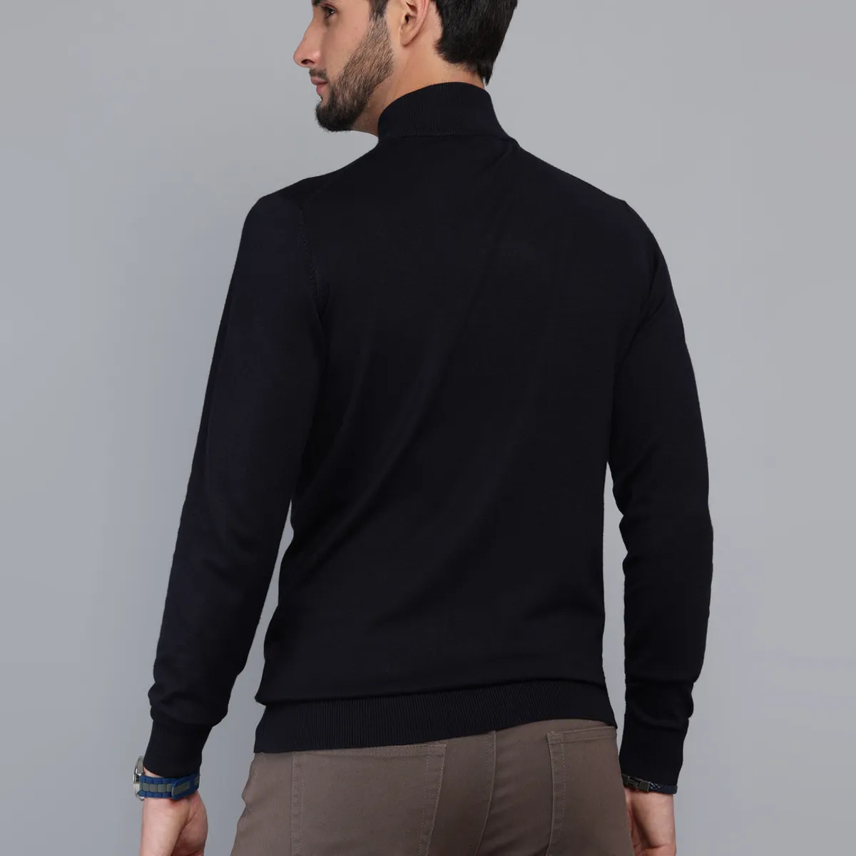 ARROW - Sweater Cuello Alto Regular Fit Azul Marino Arrow ARROW
