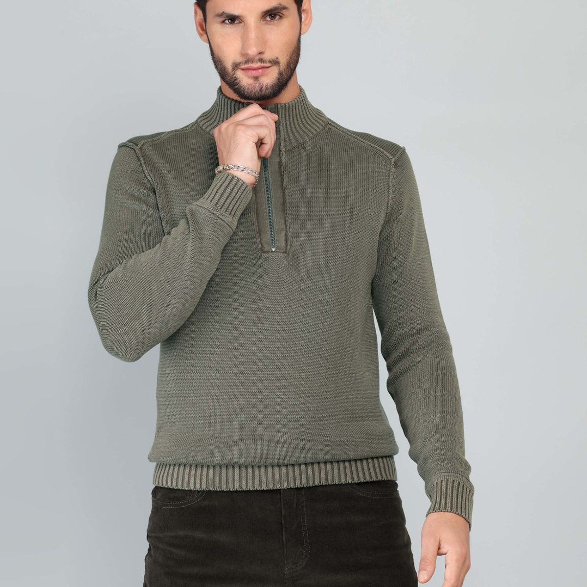 ARROW - Sweater Stone Wash Regular Fit Verde Arrow ARROW