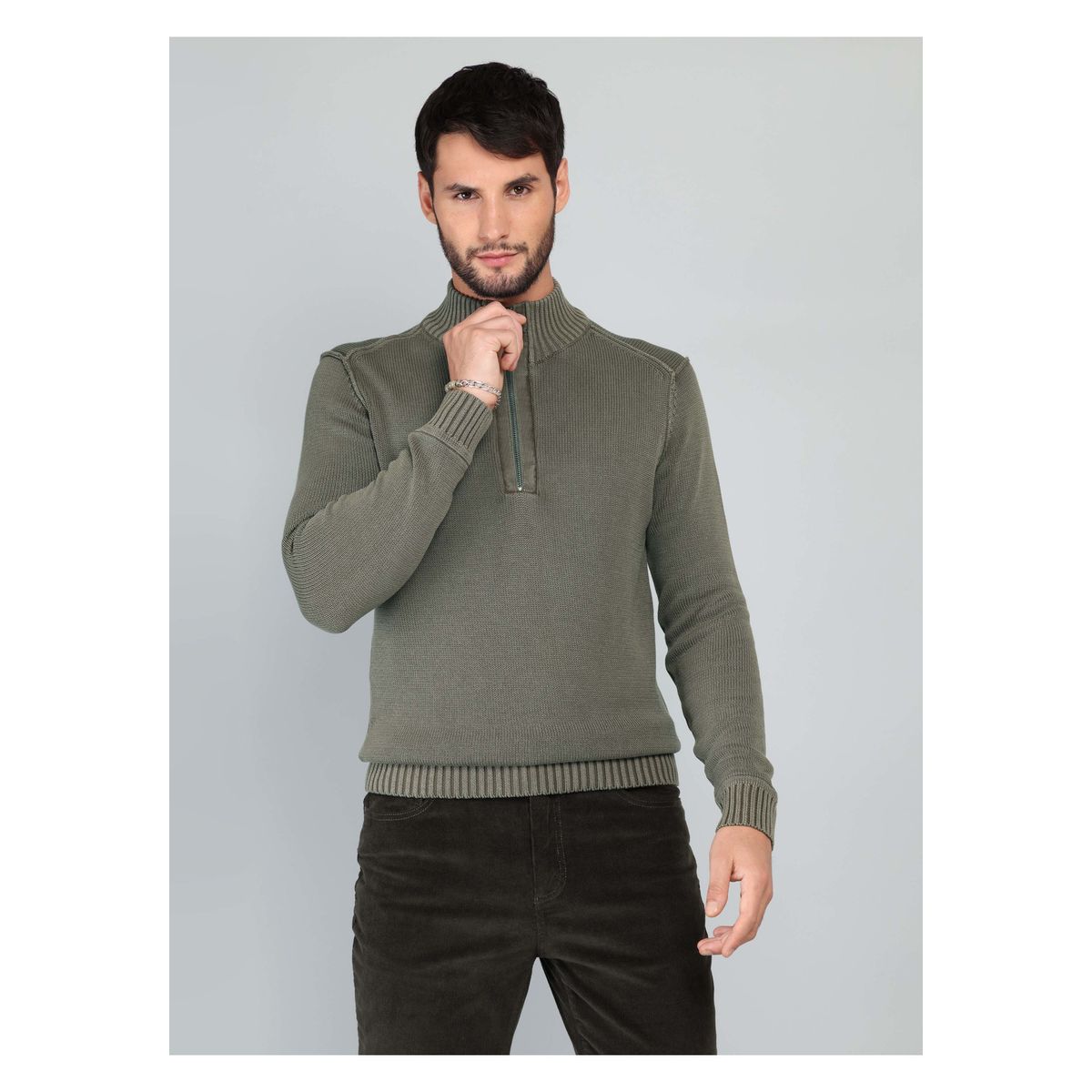 ARROW - Sweater Stone Wash Regular Fit Verde Arrow ARROW