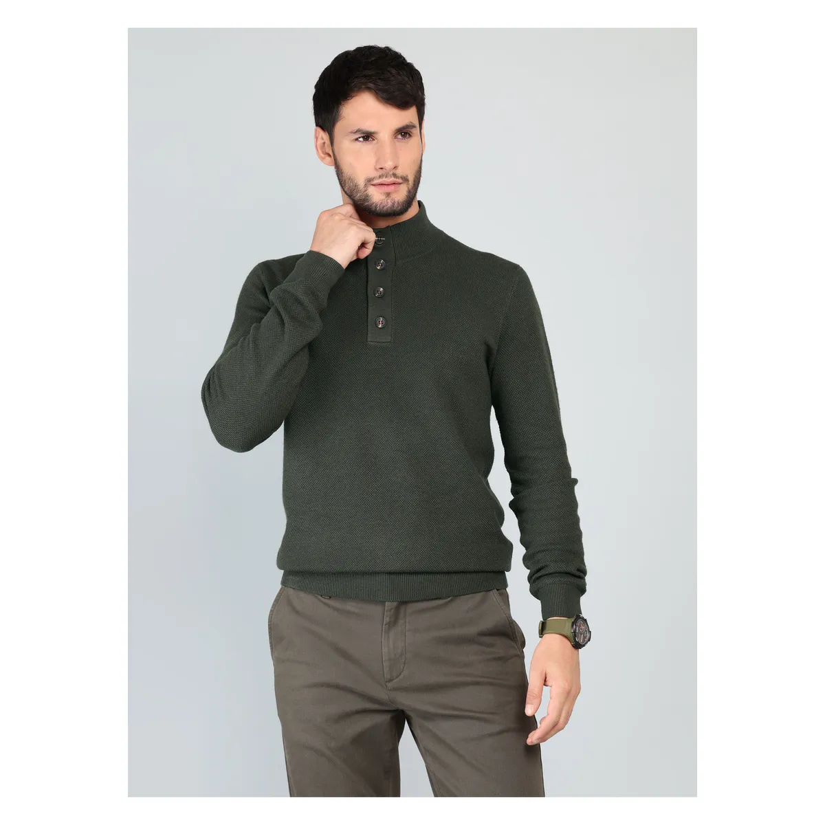 ARROW - Sweater Cuello Alto Regular fit Verde Arrow ARROW